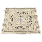 HERMES エルメス RODEO DES FRUITS ロデオデフルーツ カレ55 シルク バンダナ スカーフ ベージュ