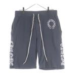 CHROME HEARTS クロムハーツ SWEAT PANTS ホースシュープリント スウェット ハーフパンツ グレー