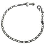 NO BRAND No-brand GT&amp;COMPANY Skull узор цепочка для бумажника серебряный 