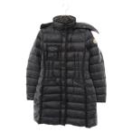 ショッピングmoncler MONCLER モンクレール HERMINE エルミンヌ ナイロン ダウンコート ダウンジャケット ブラック レディース E20934930005 53048