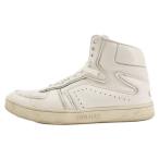 CELINE セリーヌ LEATHER SNEAKERS レザーハイカットスニーカー シューズ ホワイト MU1200