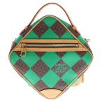 LOUIS VUITTON ルイヴィトン チェス メッセンジャー ヴェール ダミエポップ 2WAYショルダーバッグ ハンドバッグ ブラウン/グリーン N40563