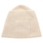 Acne Studios アクネ ストゥディオズ Embellished Face Square Beanie エンブリッシュ フェイススクエアビーニー キャップ 帽子 ホワイト
