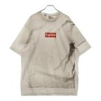 シュプリーム 24SS ×エムエムシックス メゾンマルジェラ ボックスロゴプリント 半袖Tシャツ クルーネックカットソー ホワイト