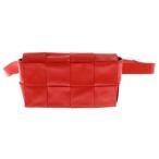 BOTTEGA VENETA ボッテガヴェネタ カセット レザー ベルトバッグ レッド
