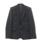 ジョンローレンスサリバン WOOL METAL LINE JACKET ウールメタルライン テーラードジャケット ブラック 1B010-0124-11