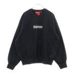 SUPREME シュプリーム 25SS Washed Box Logo Crewneck ウォッシュ ボックスロゴ クルーネックスウェットトレーナー ブラック