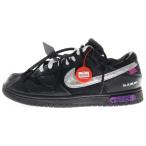 ナイキ ×OFF-WHITE DUNK LOW 1 of 50 Black DM1602-001 50×オフホワイト ダンク ローカットスニーカー ロット50 ブラック US8.5/26.5cm