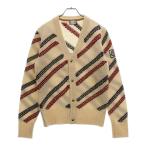モンクレール・ガム・ブルー MAGLIONE TRICOT CARDIGAN トリコデザイン ウールカーディガン ホワイト C23919419000 979SG