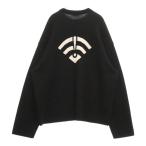 BALENCIAGA バレンシアガ Wi-Fiバックロゴセーター ニット 641733 T1586 ブラック