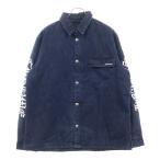 クロムハーツ WORK'N SHIRT GARAGE WSH DNM ワーキンアームロゴ 裏地キルティング クロスボタン デニムシャツ ジャケット インディゴ