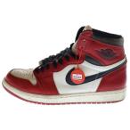 ナイキ AIR JORDAN 1 エアジョーダン1 シカゴ ロストアンドファウンド ハイカットスニーカー ホワイト/レッド US9.5/27.5cm DZ5485-612
