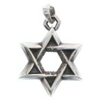 CHROME HEARTS クロムハーツ STAR OF DAVID PENDANT LG ラージ スターオブダビデペンダント ネックレストップ シルバー