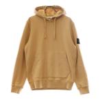 STONE ISLAND ストーンアイランド BRUSHED COTTON FLEECE 751564120 ロゴパッチ プルオーバーパーカー ベージュ
