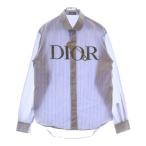 DIOR ディオール 20AW DIOR AND JUDY BLAME ディオール 刺繍 ジュディ ブレイム 長袖シャツ 043C596B4427 ブルー