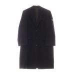 BALENCIAGA バレンシアガ Skater Tailored 768973 TPU03 ブラッシュ加工ウール テーラード ロングコート ブラック