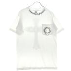 CHROME HEARTS クロムハーツ OLD Back Cross TEE オールドモデル バッククロス ネックロゴプリント 半袖Tシャツ カットソー ホワイト