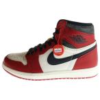 ナイキ AIR JORDAN 1 LOST&FOUND DZ5485-612 エアジョーダン1 ロスト&ファウンド シカゴ ハイカットスニーカー ホワイト/レッド US9/27cm