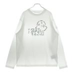 MONCLER モンクレール 24AW フロントロゴプリント ロングスリーブカットソー 長袖Tシャツ ホワイト J20918D00019