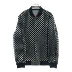 シュプリーム 14SS×コムデギャルソンシャツ Reversible Varsity Baseball Jacket リバーシブル バーシティ ジャケット ブラック/ホワイト
