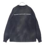 SAINT MICHAEL セントマイケル 24SS LS TEE/SAINT CLUB SM-YS8-0000-016 クラブ ダメージ加工 ロングスリーブ長袖Tシャツ ブラック