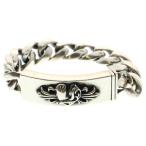 ショッピングHEARTS CHROME HEARTS クロムハーツ ID FLRL HEART/フローラルハートIDクラシックリンク シルバーブレスレット 11リンク シルバー
