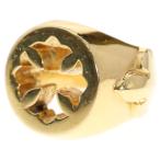 ショッピングHEARTS CHROME HEARTS クロムハーツ 22K OPEN PLS オープンプラス ゴールドリング