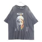 SAINT MICHAEL セントマイケル 25SS TEE DEVIL DADDY プリントデザイン 半袖Tシャツ カットソー グレー SM-HR8-0000-002