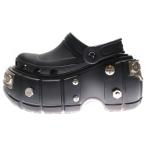 ショッピングCROCS BALENCIAGA バレンシアガ ×crocs クロックス HARDCROCS ハードクロックス プラットフォームスタッズクロックス ミュールサンダル ブラック