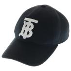 ショッピングBURBERRY BURBERRY バーバリー TBロゴ ベースボールキャップ 帽子 ブラック 8010946