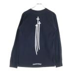 ショッピングHEARTS CHROME HEARTS クロムハーツ 3RSクロス長袖カットソー クルーネック長袖ロングスリーブTシャツ ブラック