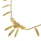 ショッピングダイヤ EYEFUNNY アイファニー K18YG イーグル フェザー ダイヤネックレス イエローゴールド