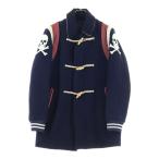 HYSTERIC GLAMOUR Hysteric Glamour шерсть кожа переключатель куртка бушлат темно-синий 0234AC10