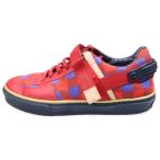 LOUIS VUITTON ルイヴィトン ダミエ マサイライン ローカットスニーカー レッド