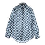 LOUIS VUITTON ルイヴィトン 12SS ダミエ ドット総柄 長袖シャツ ブルー/ホワイト RM121 H1SH59BPQ