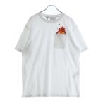 LOEWE ロエベ 23SS ×スタジオジブリ ハウルの動く城 刺繍デザイン半袖Tシャツ カットソー ホワイト HB44Y22X03