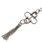 HERMES エルメス Rose de Mer Tassel Necklace ローズドメール タッセル ネックレス シルバー