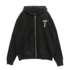 CHROME HEARTS クロムハーツ DAGGER ZIP HOODIE ダガー ジップアップパーカー フーディー ブラック