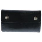 CHROME HEARTS クロムハーツ WAVE ウェーブ レザーウォレット 財布 ブラック BCA374