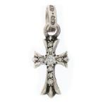 CHROME HEARTS クロムハーツ CRS BBYFAT P DMND ベイビーファットクロス PAVEダイヤ ペンダントトップ シルバー BCA234
