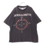 VINTAGE ヴィンテージ 90s MEGADETH 1997 Tour Tee クルーネック半袖Tシャツカットソー グレー