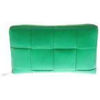 BOTTEGA VENETA ボッテガヴェネタ カセット ジップアラウンドウォレット 長財布 グリーン 649607VBWD23724