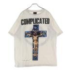 ショッピングマイケル セントマイケル 23AW×河村康輔 COMPLICATED PRINT S/S TEE フロントプリント 半袖Tシャツ カットソー ホワイト SM-A23-0000-C18