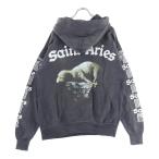 セントマイケル 23AW ×ARIES ARS HOODIE ST ARIES アリーズ プルオーバースウェットパーカー フーディー グレー SM-A23-0000-C03