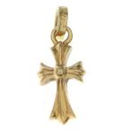 ショッピングHEARTS CHROME HEARTS クロムハーツ 22K CRS BBYFAT ベイビーファットクロス ペンダントトップ ゴールド BCA037