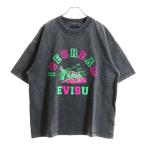 EVISU エビス ×ICECREAM 両面プリント クルーネック半袖Tシャツカットソー グレー 2EAICM5TS7024OSCT