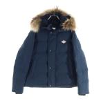 DANTON ダントン ファー付き フーデッド中綿ダウンジャケット ネイビー 18A-FA-002