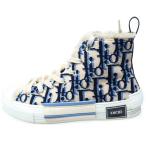 DIOR ディオール B23 ハイトップ タペストリー オブリーク総柄ハイカットスニーカー ベージュ/ネイビー