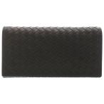 BOTTEGA VENETA ボッテガヴェネタ イントレチャート フラップロングウォレット ブラウン 156819 V4651