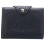 HERMES エルメス イリアード コンパクト ヴァッシュトレッキング ブルーニュイ レザーカードケース 名刺入れ ネイビー B刻印/2023年製